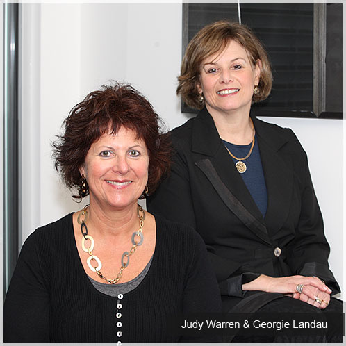 Georgie Landau and Judy Warren